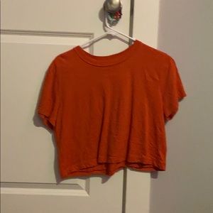 plain cropped T-shirt